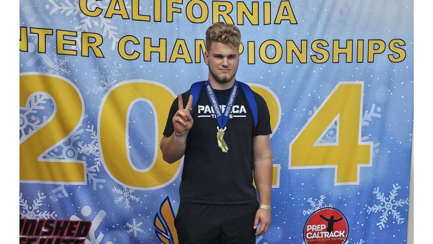 Orange County boys athlete of the week: Zach Lewis, Pacifica 1 OCR L HSTRACK TROPHY 16x9 1 2 8LF5Nc