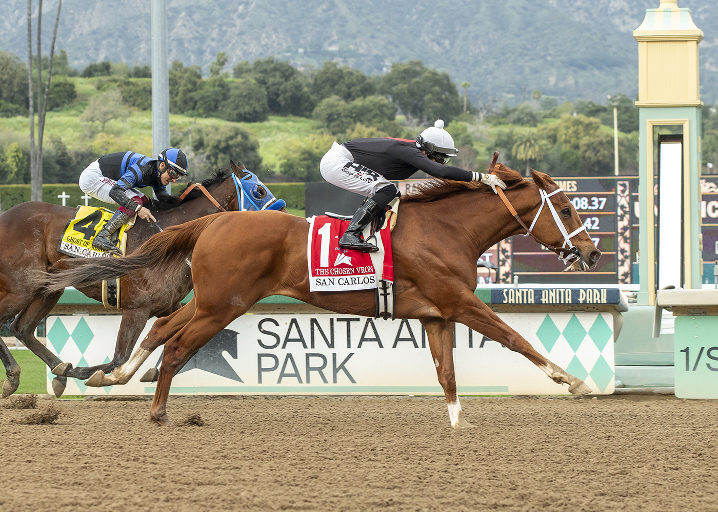 The Chosen Vron runs like a champ at Santa Anita 1 The Chosen Vron a3 200 NoQmNm