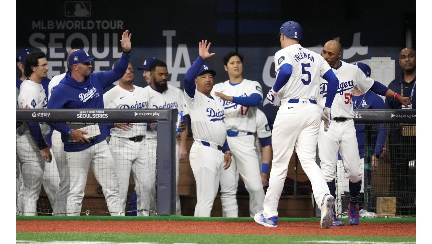 Dodgers rout Kiwoom Heroes in Seoul exhibition game 1 imageedit 3 29163156 16x9 1 nZE3hY