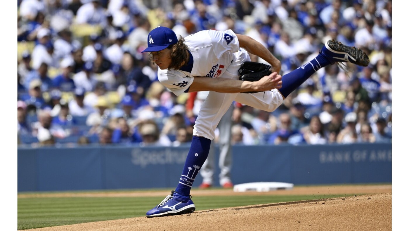Dodgers’ Tyler Glasnow looks like an ace in his home debut 1 imageedit 3 96167158 16x9 1 HRXq50