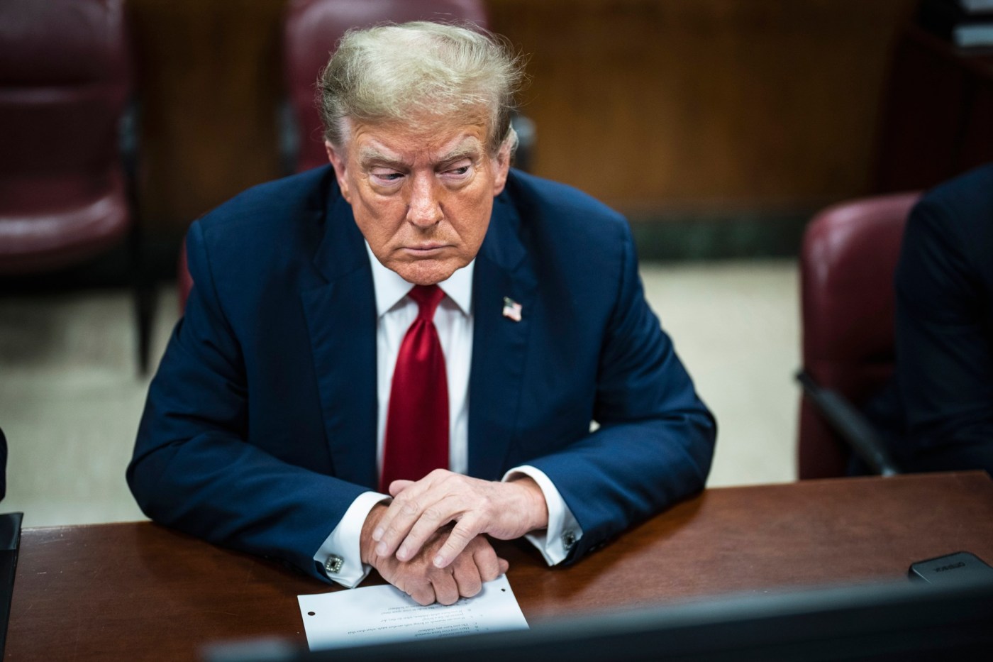 Trump will return to court after first day of hush money criminal trial ends with no jurors picked 1 AP24106783542939 E3pYh9