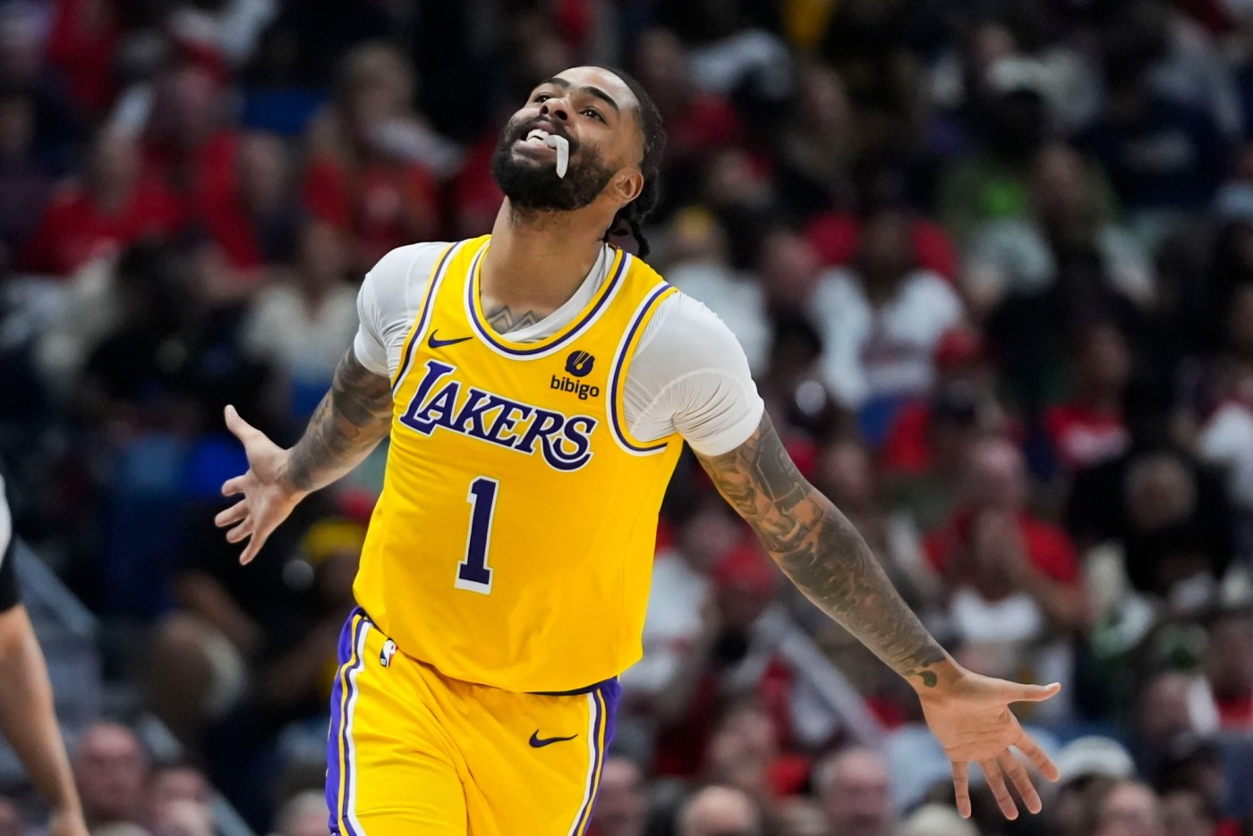 Lakers’ D’Angelo Russell stays even-keeled ahead of playoff rematch with Nuggets 1 AP24108088172276 1 Vq9B16
