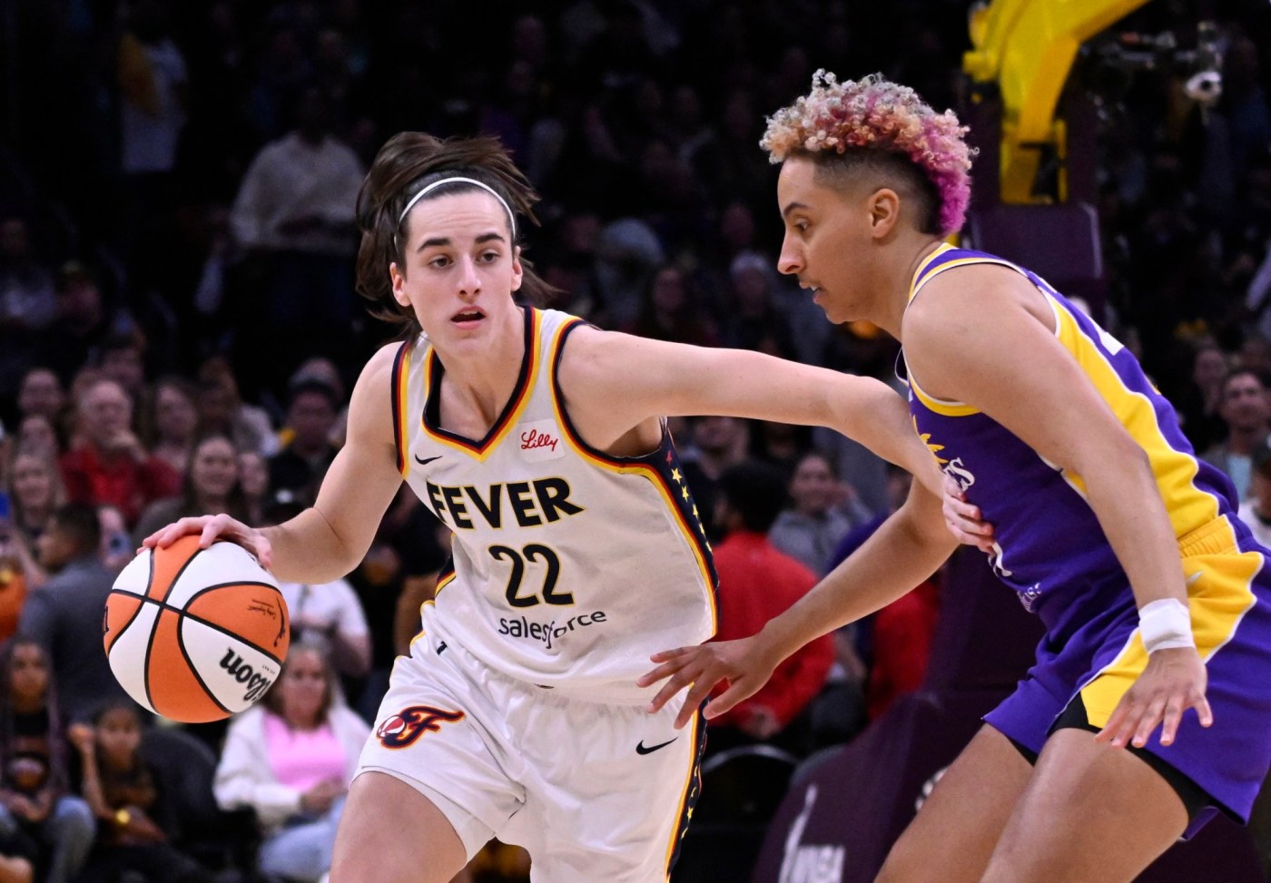 Sparks blow lead, fall to Fever in Caitlin Clark’s Crypto.com Arena debut 1 LDN L SPARKS 0525 KB32 t4SKGl