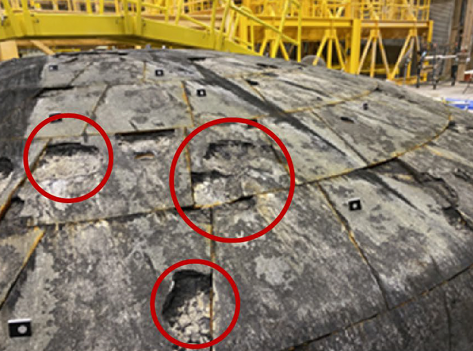 NASA watchdog report: 100+ cracks on heat shield biggest threat to human moon mission 1 TOS L Artemis II Safety 04 lZDYlZ