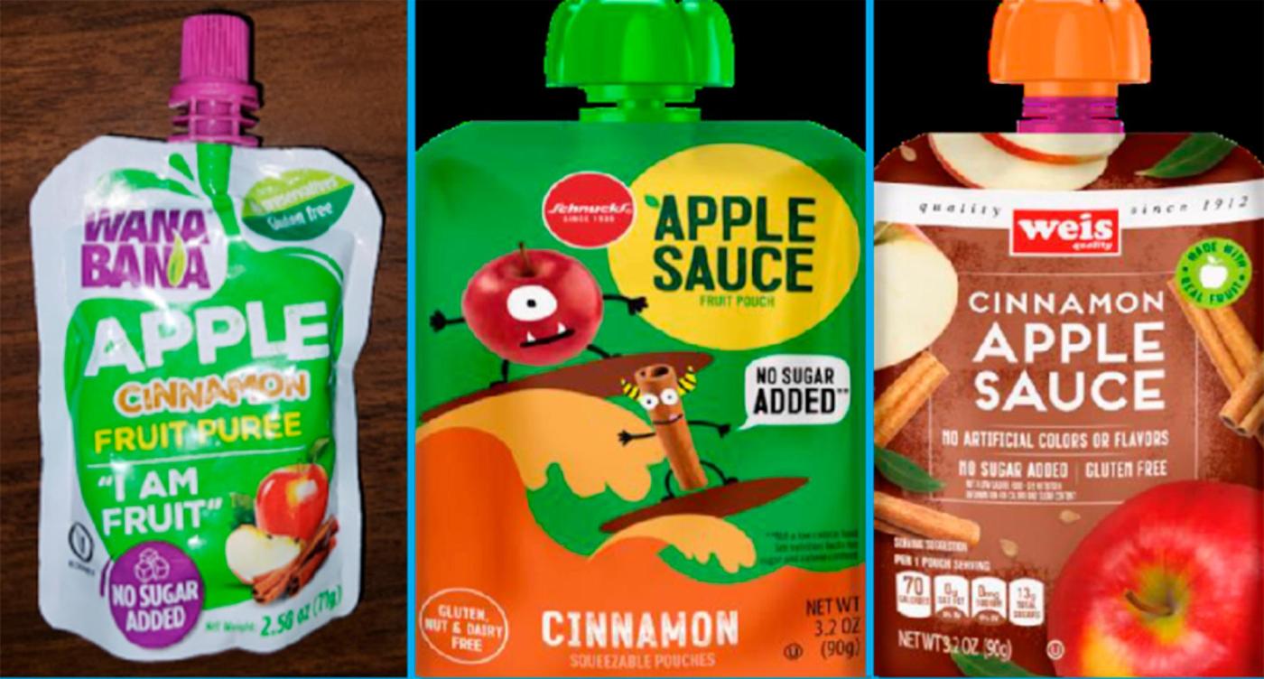 Dollar Tree left lead-tainted applesauce on store shelves for weeks after recall, FDA says 1 Fruit Pouch Lead 92417 TapKjS