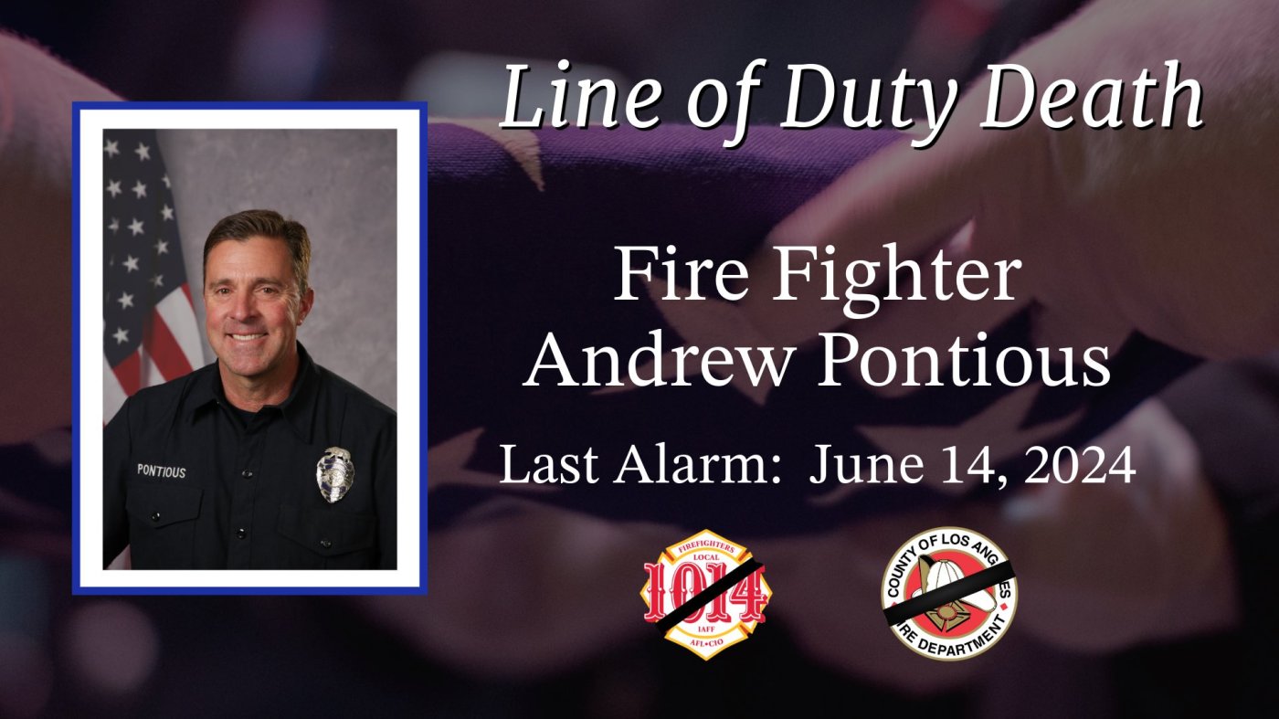 Procession to escort LACo firefighter killed in blast to cemetery is set for Wednesday morning 1 LDN Z FF MOURNED 0616 01 2 lR7lfi