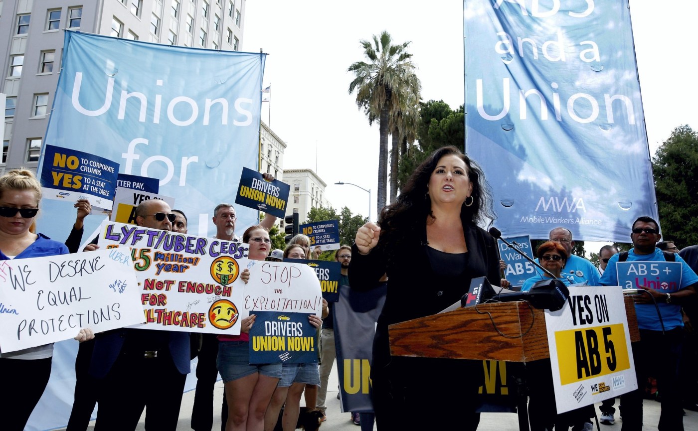 California gig worker law AB 5 withstands challenge from Uber 1 OCR Z GIGWORKERS AB5 1 cQ1OF6
