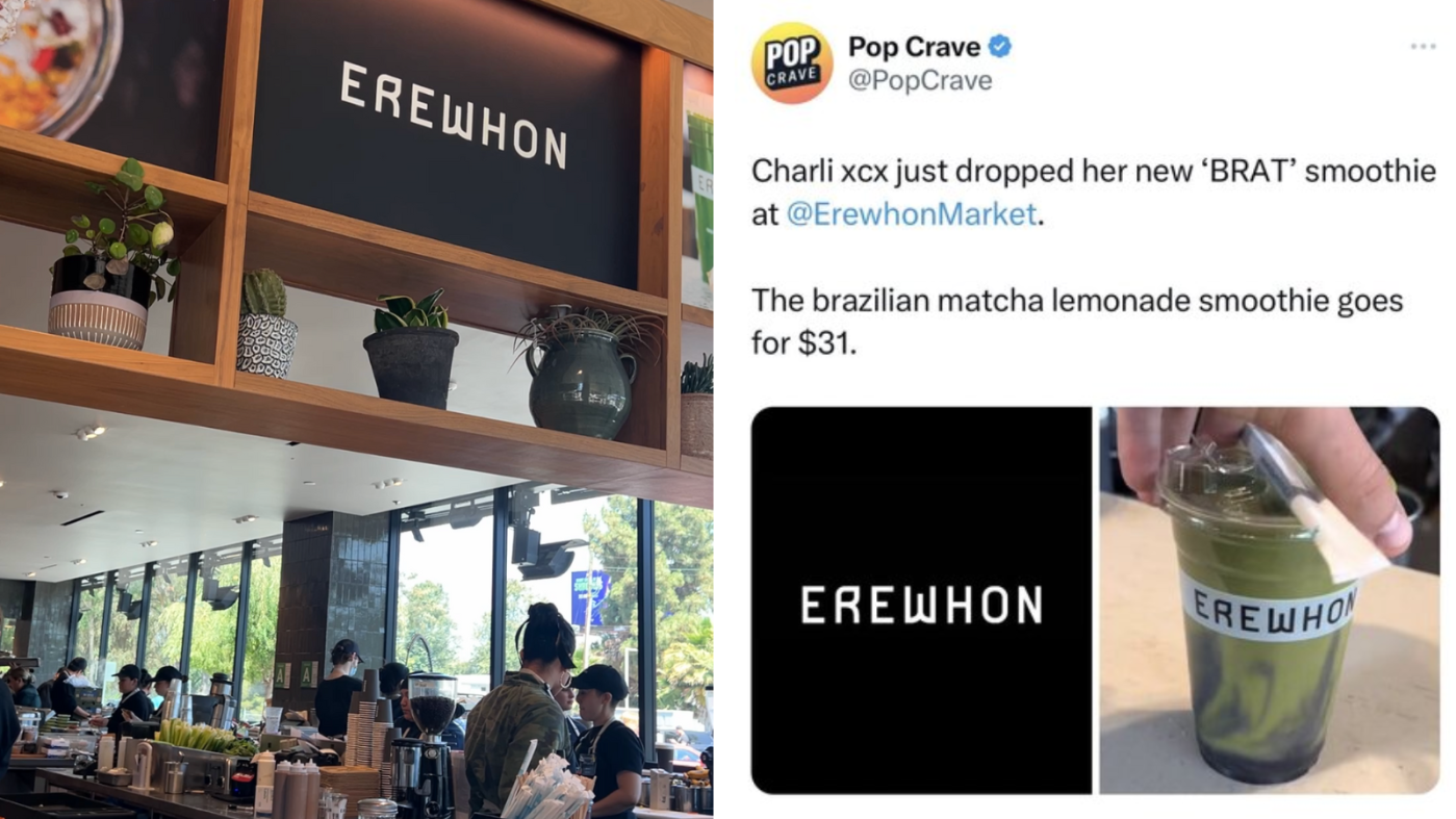 erewhon charli xcx screen grab