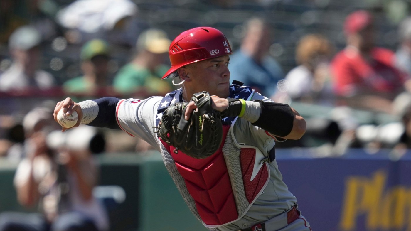 Angels’ Logan O’Hoppe says slump is unrelated to fatigue or batting third 1 AP24190404669818 Up6T10