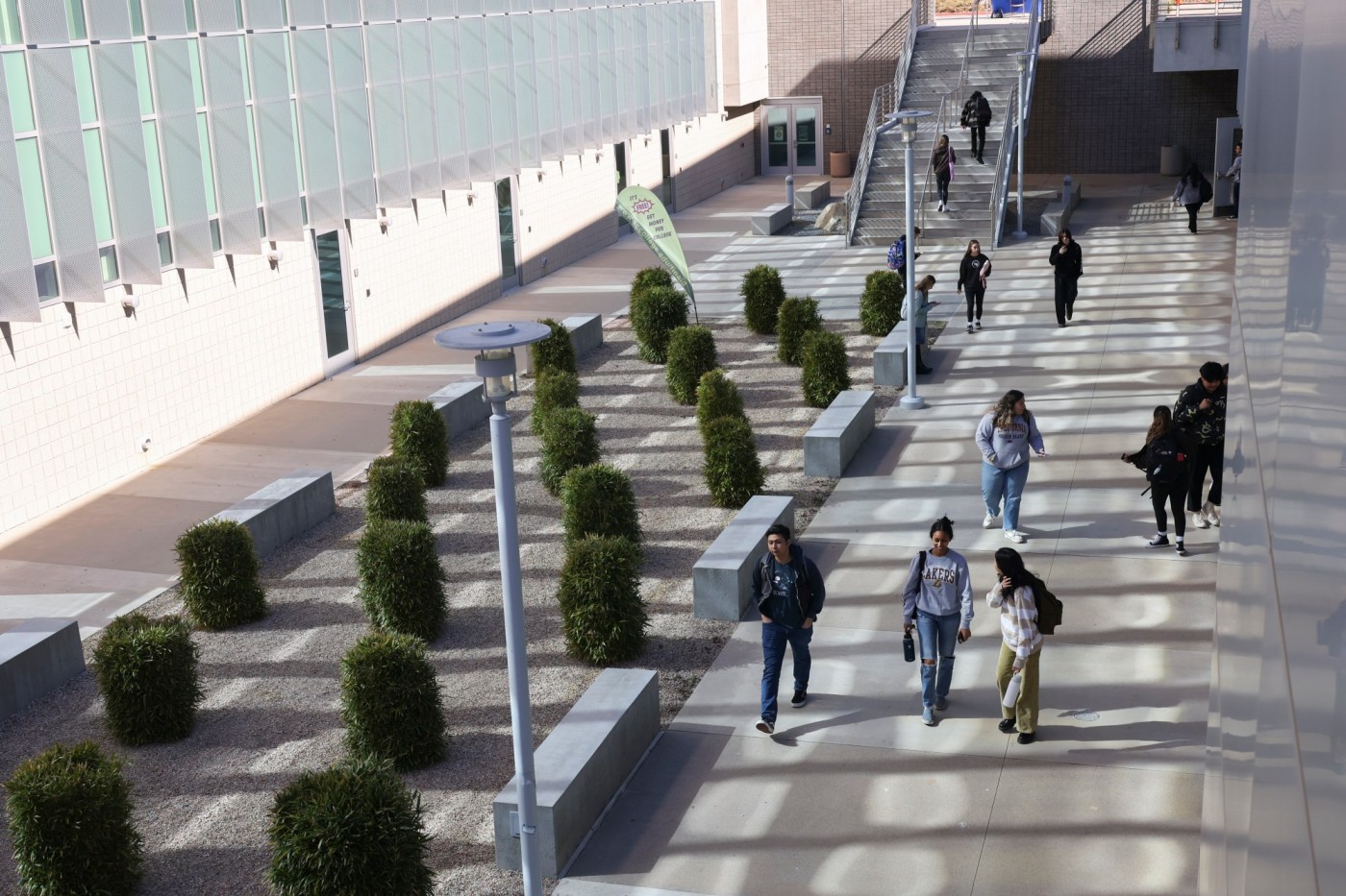 Fiscal agility keeps Rancho Santiago Community College district budgeting on track 1 Humanities Building Students Walking 6 NWpY6m