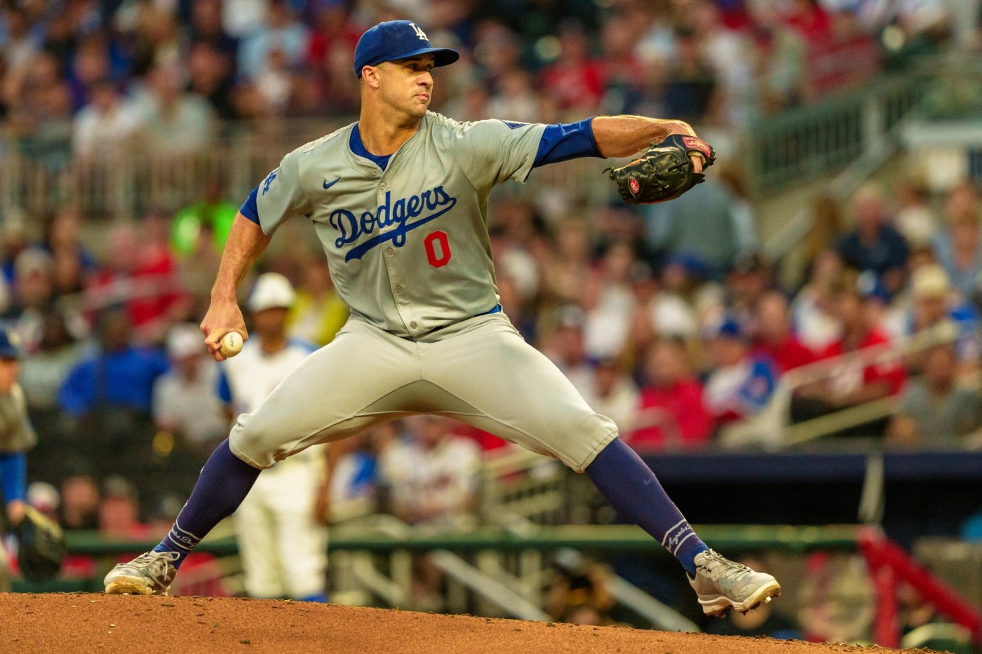 Dodgers routed by Braves as Jack Flaherty lasts just three innings 1 AP24259000465651 M7oREe