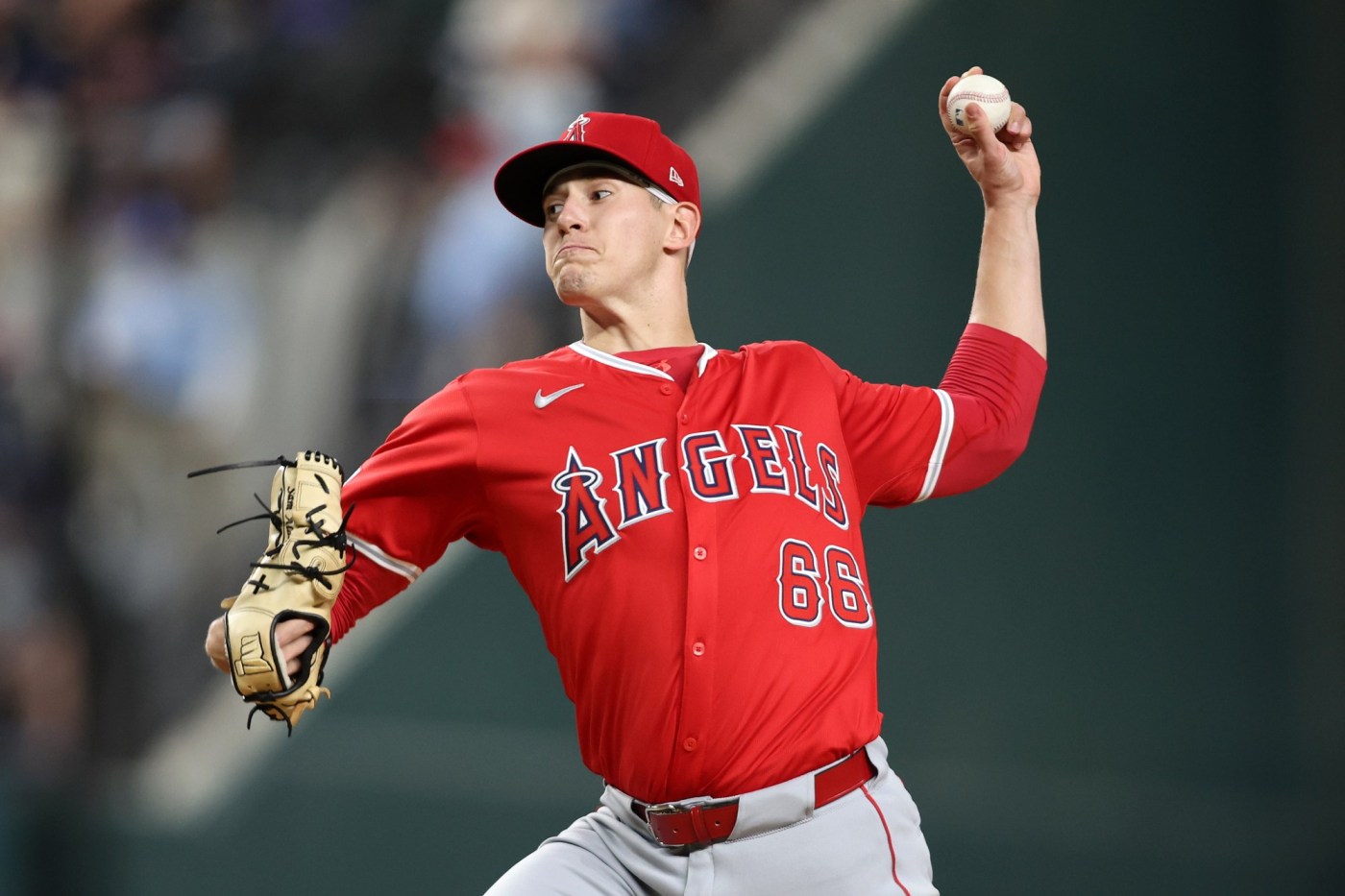 Angels’ Samuel Aldegheri beats Rangers for 1st career win 1 GettyImages 2170604354 ojIlGb