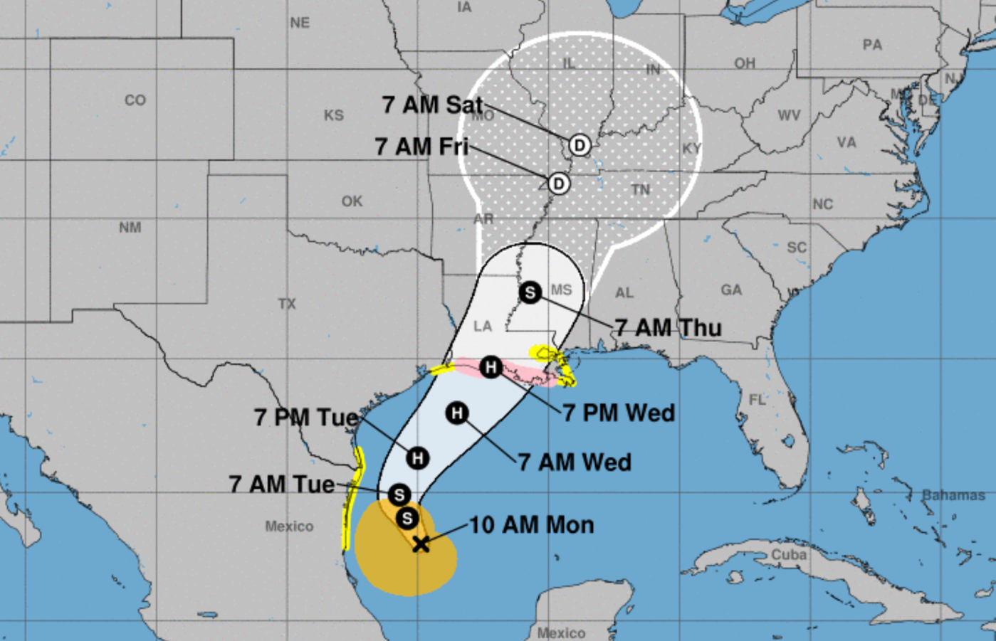 Tropical Storm Francine forms in Gulf, likely to become hurricane near Louisiana coast 1 Screen Shot 2024 09 09 at 11.09.15 AM
