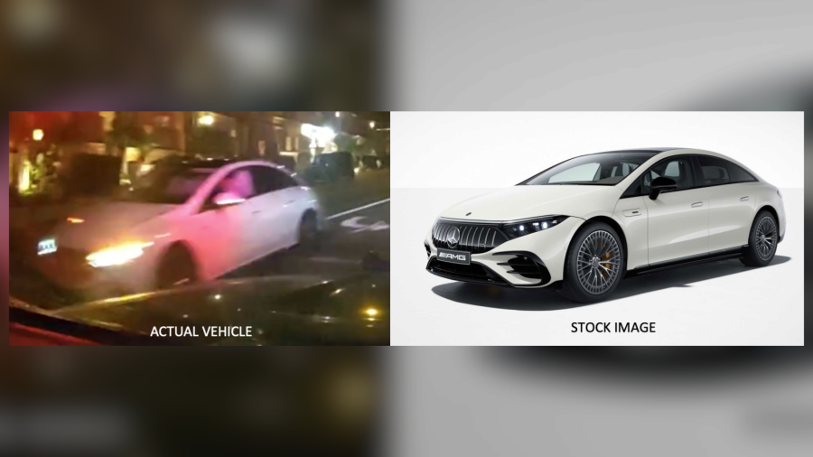 Laguna Beach police searching for suspects who threw homemade bomb into bed of pickup 1 ied mercedes suspect rL3u3D