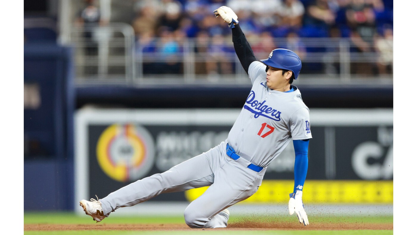 Dodgers hold off Marlins with Shohei Ohtani reaching 49 stolen bases 1 imageedit 21 4542348 16x9 1 kVVsOf