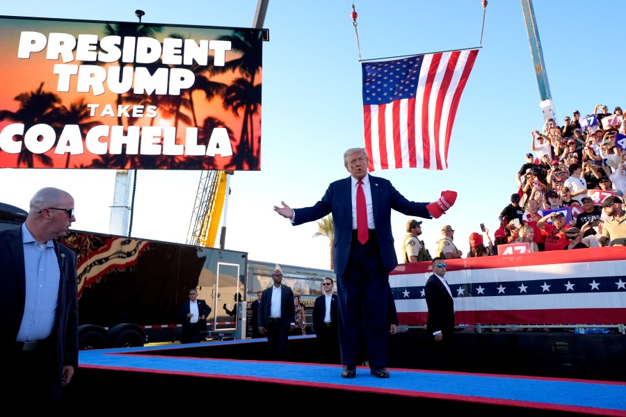 Man arrested outside of Trump's Southern California rally illegally possessed multiple guns, authorities say 1 AP24287063565188 EWzmon