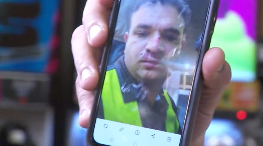 7-Eleven clerk assaulted by violent Southern California mob speaks out 1 O.C. 7 Eleven robbery 2 8EqfVS
