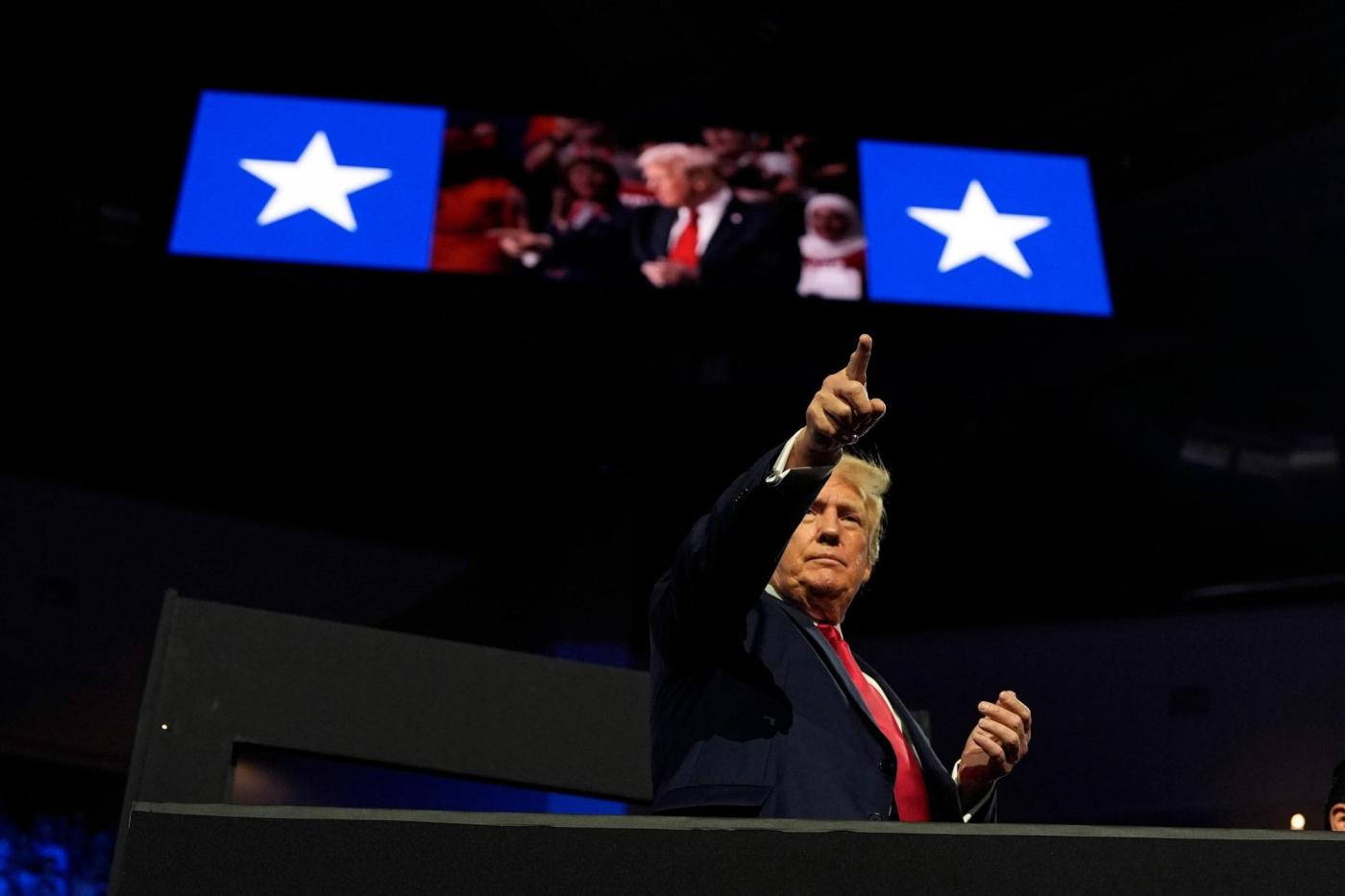 Trump reverted to familiar playbook, sowing doubts about the voting until results showed him winning 3 Election 2024 Trump Photo Gallery 17625 VCAdql