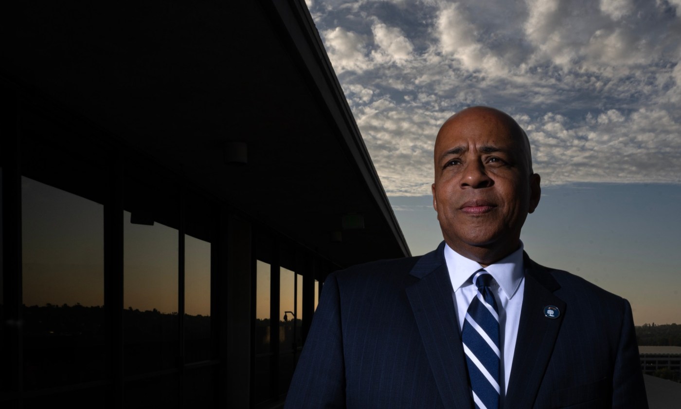 Who is Ronald Rochon, new president of Cal State Fullerton? 1 OCR L QA ROCHON 1215 03 MS 5qUXu0
