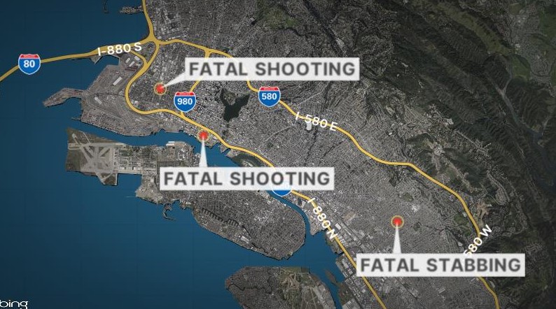 Three slain across Oakland over New Year’s Eve 1 3 homicides oakland new years eve 2024 VBBllP