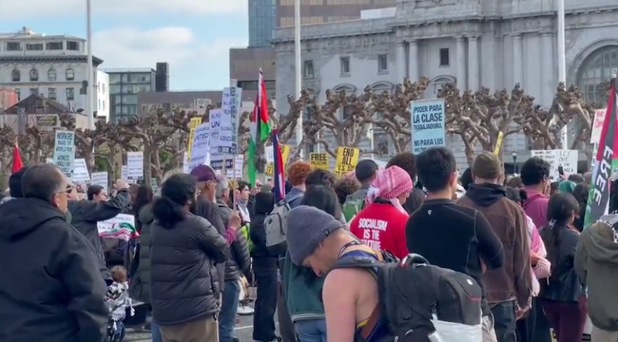 Anti-Trump rally held at SF's Civic Center day before inauguration 1 Capture 319680 AwsOPR