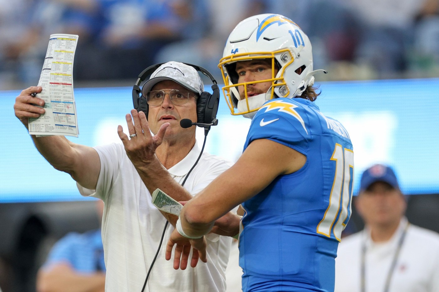 Swanson: Think Justin Herbert is overrated? Jim Harbaugh thinks you’re wrong 11 LDN Z CHARGERS 0113 01