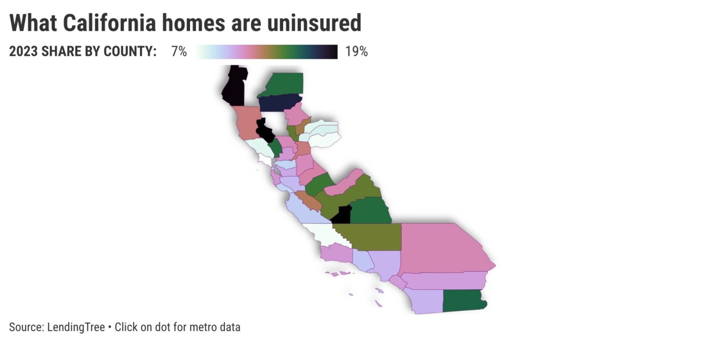 1 in 10 Los Angeles homes don’t have insurance, says one estimate 1 What California homes are uninsured@2x 7H86bP