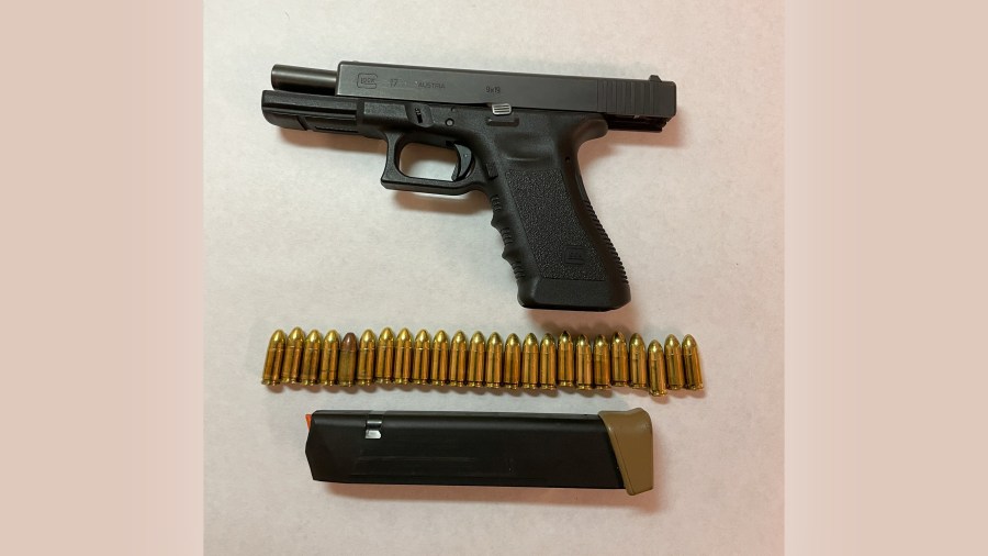 brentwood police gun arrest stolen handicap parking ZRWl14