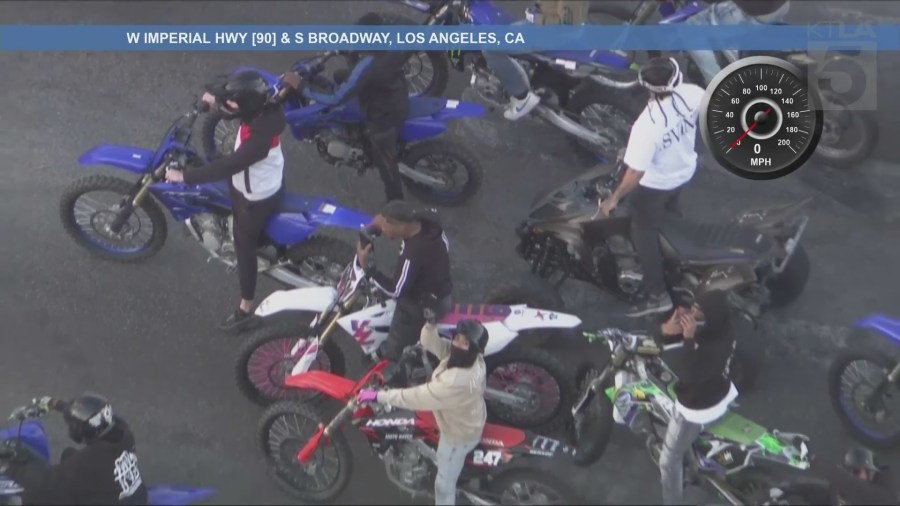 LIVE: Authorities chasing group of motorbikes in Los Angeles County 1 snapshot 12 4 S3QsMl