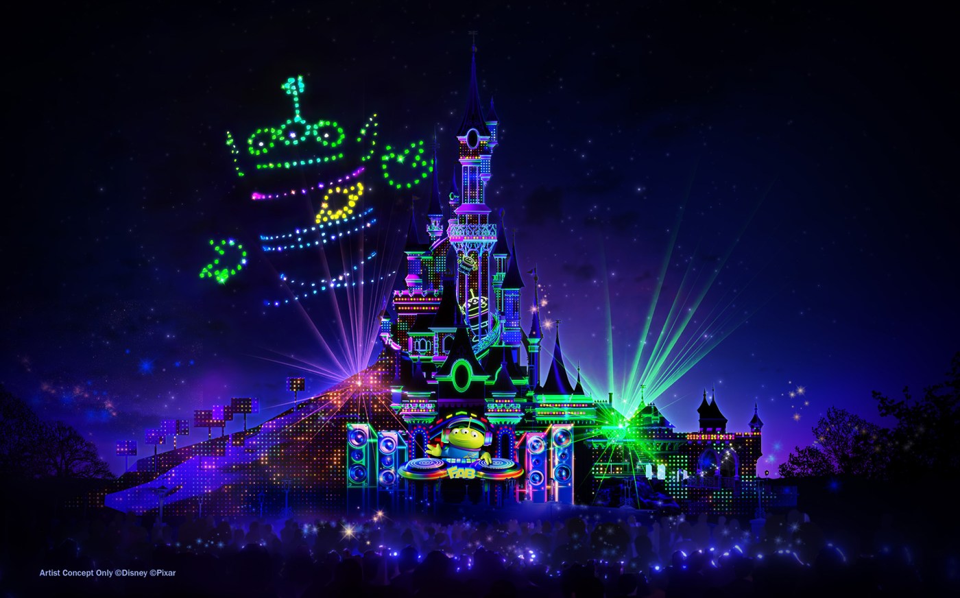 When will Disneyland get a drone show? 4 OCR L DISNEYLAND DRONES NIGHTTIME SPECTACULAR 0218 03 L2puDt