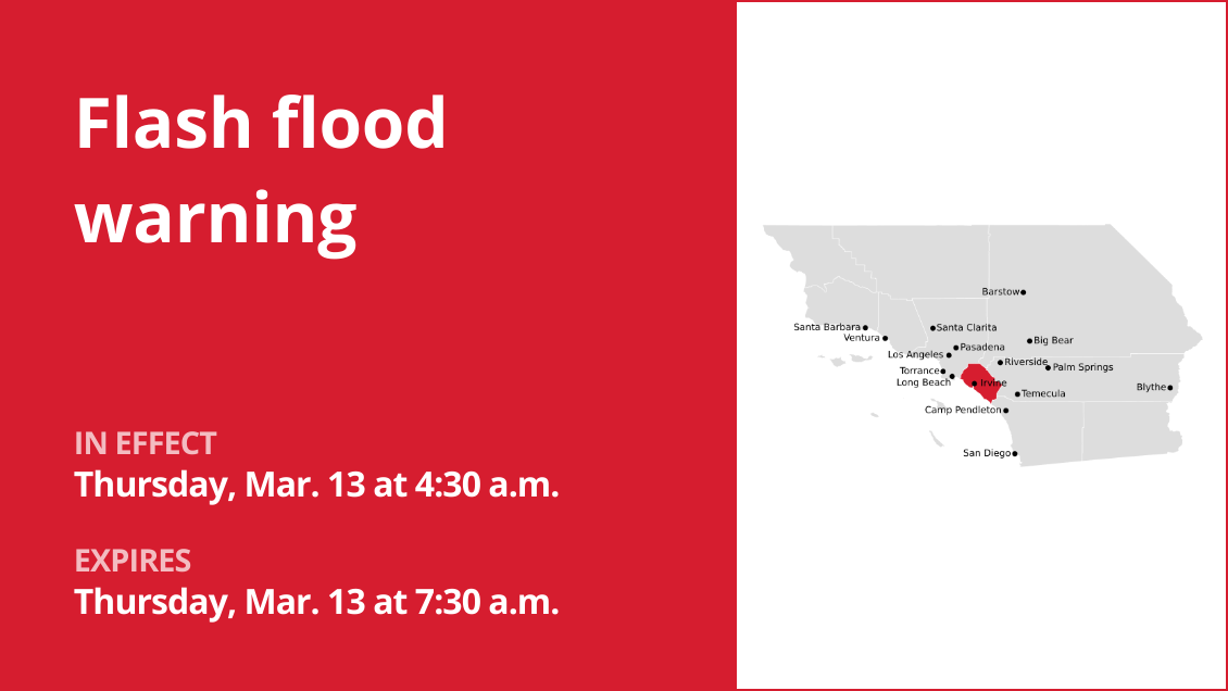 Flash Flood Warning Active For Orange County Thursday Morning - Car ...