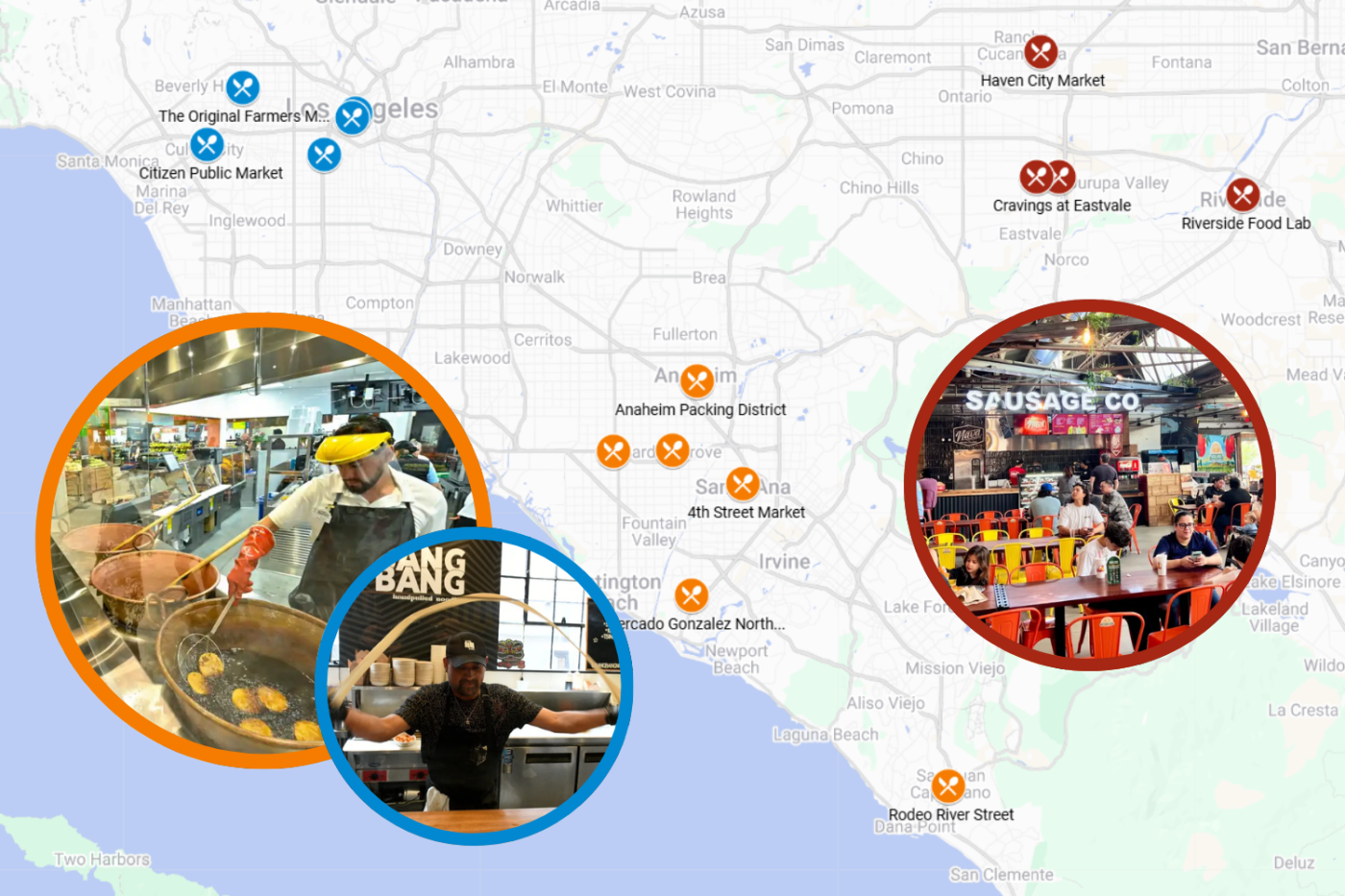 MAP: Best food halls in Southern California 1 GUIDE Best food halls in Southern California vuHEM6