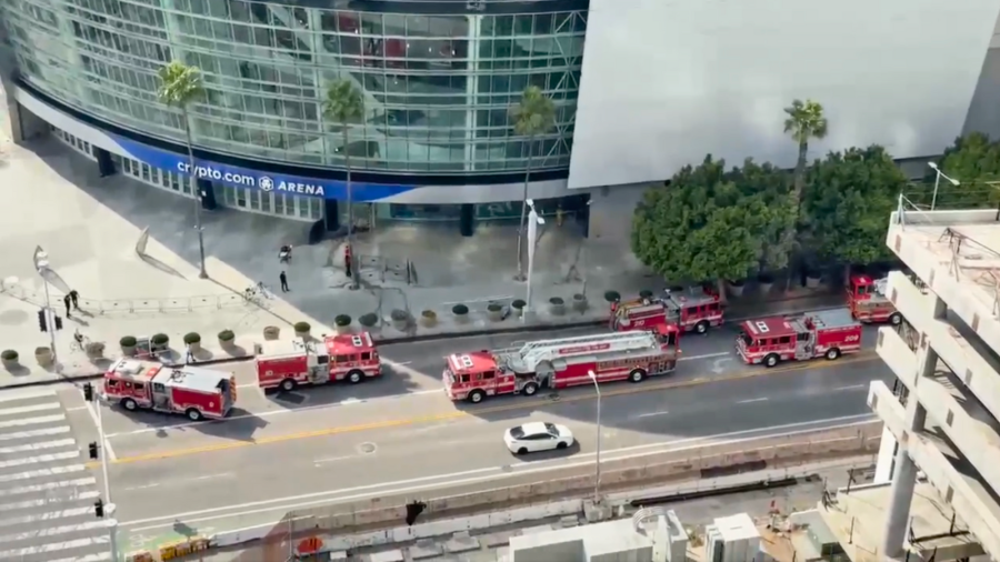 Crews On Scene Of Structure Fire Reported At Crypto.com Arena - Car ...
