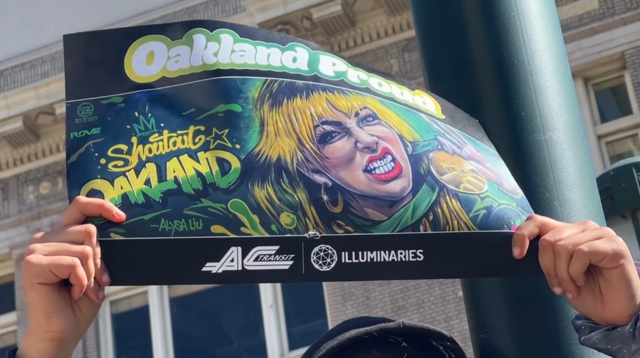 Thousands honor hometown hero Alysa Liu in Oakland Thursday 1 alysa sign NNDSGE