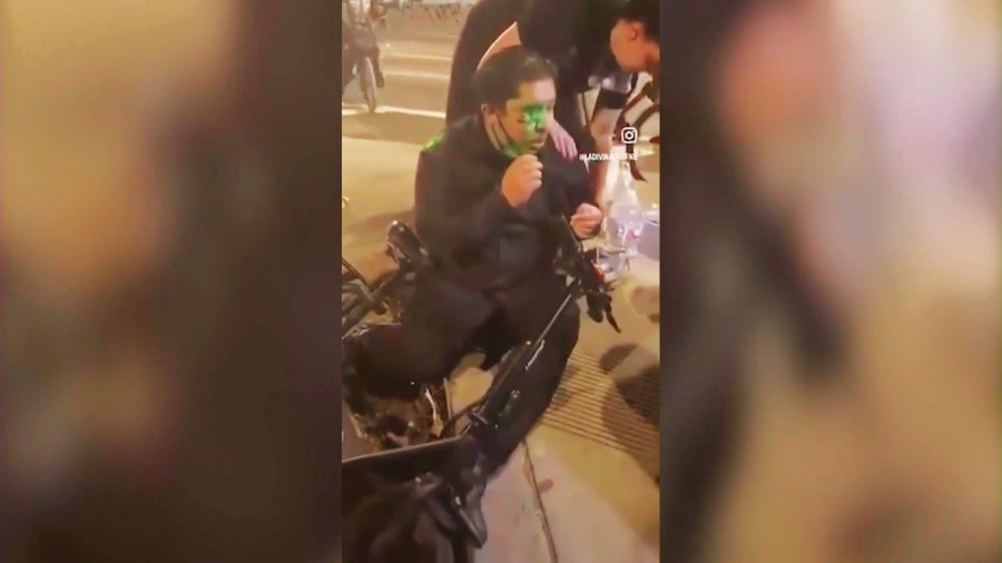 Man seeking $100 million in damages says projectile shot by LAPD officers left him blind in one eye 1 snapshot 17b865 atdLhK