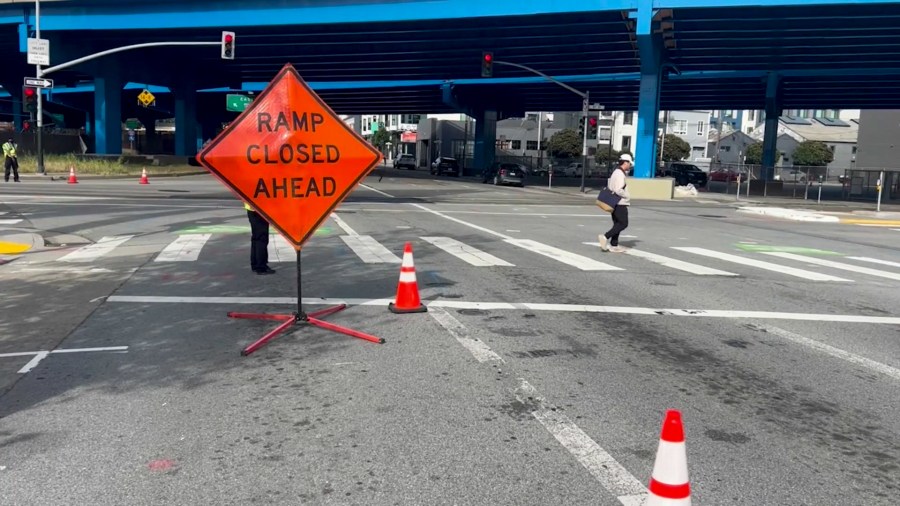 ramp closed ahead san francisco i80 5sJAQB