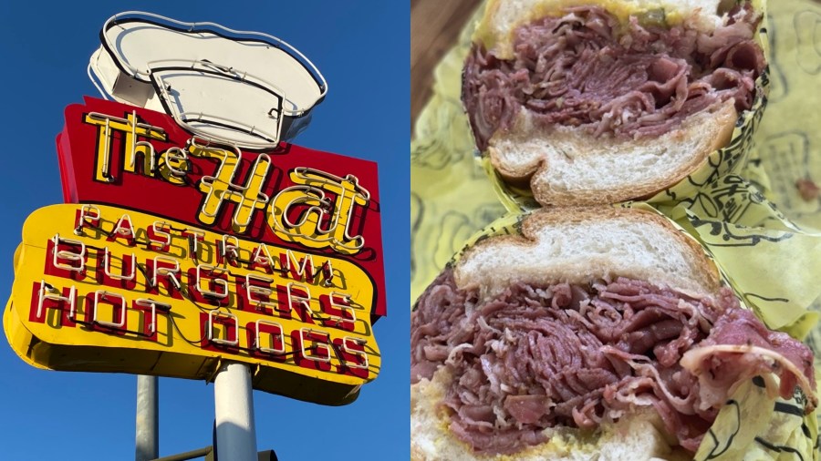the hat pastrami sandwich U96FBg
