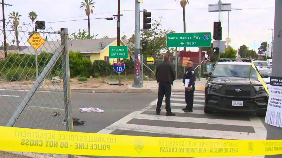Fatal hit-and-run ends with Amazon truck stolen in Los Angeles 1 harvard heights hit and run amazon truck stolen cAUScJ