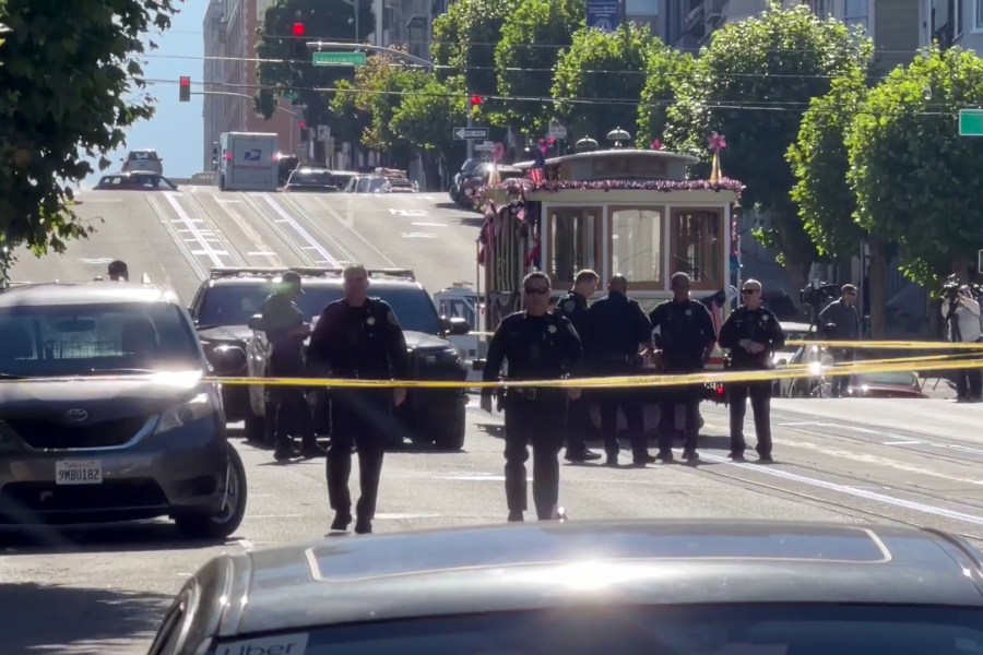 SFPD officers injured, suspect killed in crash during foot chase 1 california hyde san francisco crash pedestrians EsFdNl